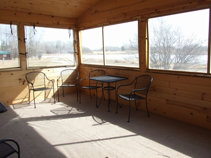 Fort Tongas cabin enclosed patio